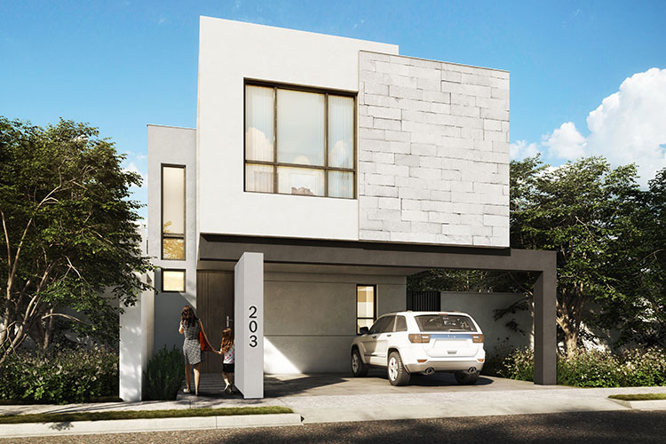 Casa en Saltillo modelo Bari 2 en Sorrento Residencial